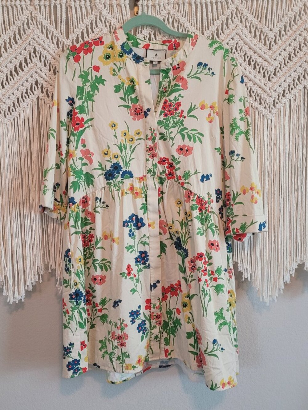 Floral Royal Shirt Dress